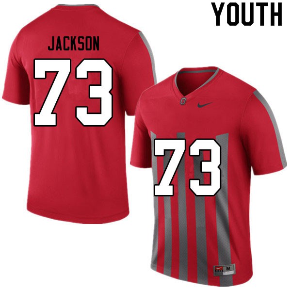 Ohio State Buckeyes #73 Jonah Jackson Youth Stitched Jersey Retro OSU78911
